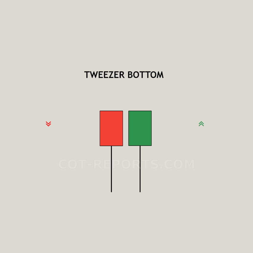 Tweezer Bottom Bullish Candlesticks Patterns